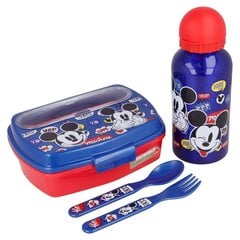 Детский набор посуды Stor Mickey Mouse, синий, 4 предмета цена и информация | Mickey Mouse Аксессуары для велосипедов | 220.lv