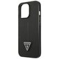 Guess GUHCP14XPSATLK iPhone 14 Pro Max 6,7" czarny|black hardcase SaffianoTriangle Logo cena un informācija | Telefonu vāciņi, maciņi | 220.lv