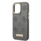 Guess GUHMP13LSAPSTG iPhone 13 Pro | 13 6,1" szary|grey hardcase Peony Logo Plate MagSafe cena un informācija | Telefonu vāciņi, maciņi | 220.lv