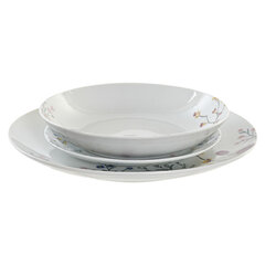 Набор посуды DKD Home Decor Цветы, 18 шт. цена и информация | Посуда, тарелки, обеденные сервизы | 220.lv