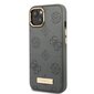 Guess GUHMP13MSAPSTG iPhone 13 6,1" szary|grey hardcase Peony Logo Plate MagSafe цена и информация | Telefonu vāciņi, maciņi | 220.lv