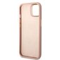 Guess GUHMP13MSAPSTP iPhone 13 6,1" różowy|pink hardcase Peony Logo Plate MagSafe cena un informācija | Telefonu vāciņi, maciņi | 220.lv