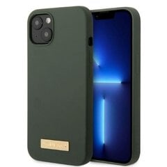 Guess GUHMP13MSBPLA iPhone 13 6,1" zielony|khaki hard case Silicone Logo Plate MagSafe цена и информация | Чехлы для телефонов | 220.lv
