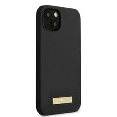 Guess GUHMP13MSPLK iPhone 13 6,1" czarny|black hard case Silicone Logo Plate MagSafe cena un informācija | Telefonu vāciņi, maciņi | 220.lv