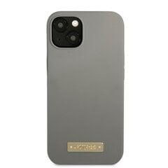 Guess GUHMP13SSPLG iPhone 13 mini 5,4" szary|grey hard case Silicone Logo Plate MagSafe cena un informācija | Telefonu vāciņi, maciņi | 220.lv