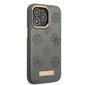 Guess GUHMP13XSAPSTG iPhone 13 Pro Max 6,7" szary|grey hardcase Peony Logo Plate MagSafe цена и информация | Telefonu vāciņi, maciņi | 220.lv