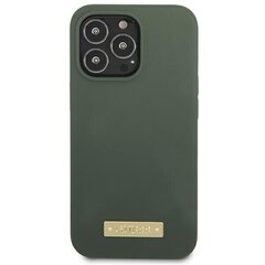 Guess GUHMP13XSPLA iPhone 13 Pro Max 6,7" zielony|khaki hard case Silicone Logo Plate MagSafe цена и информация | Чехлы для телефонов | 220.lv