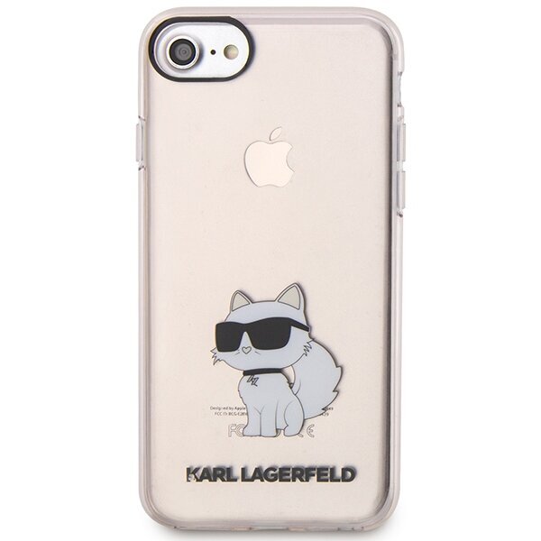Karl Lagerfeld KLHCI8HNCHTCP iPhone 7|8| SE 2020 | SE 2022 różowy|pink hardcase Ikonik Choupette cena un informācija | Telefonu vāciņi, maciņi | 220.lv