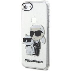 Karl Lagerfeld KLHCI8HNKCTGT iPhone 7|8| SE 2020 | SE 2022 transparent hardcase Gliter Karl&Choupette цена и информация | Чехлы для телефонов | 220.lv