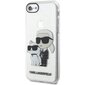 Karl Lagerfeld KLHCI8HNKCTGT iPhone 7|8| SE 2020 | SE 2022 transparent hardcase Gliter Karl&Choupette cena un informācija | Telefonu vāciņi, maciņi | 220.lv