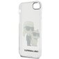 Karl Lagerfeld KLHCI8HNKCTGT iPhone 7|8| SE 2020 | SE 2022 transparent hardcase Gliter Karl&Choupette cena un informācija | Telefonu vāciņi, maciņi | 220.lv