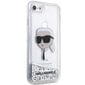 Karl Lagerfeld KLHCI8LNKHCH iPhone 7|8| SE 2020 | SE 2022 srebrny|silver hardcase Glitter Karl Head цена и информация | Telefonu vāciņi, maciņi | 220.lv