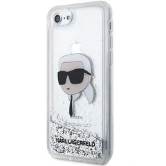 Karl Lagerfeld KLHCI8LNKHCH iPhone 7|8| SE 2020 | SE 2022 srebrny|silver hardcase Glitter Karl Head цена и информация | Чехлы для телефонов | 220.lv