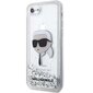 Karl Lagerfeld KLHCI8LNKHCH iPhone 7|8| SE 2020 | SE 2022 srebrny|silver hardcase Glitter Karl Head цена и информация | Telefonu vāciņi, maciņi | 220.lv