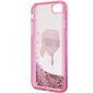 Karl Lagerfeld KLHCI8LNKHCP iPhone 7|8| SE 2020 | SE 2022 różowy|pink hardcase Glitter Karl Head cena un informācija | Telefonu vāciņi, maciņi | 220.lv