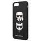 Karl Lagerfeld KLHCI8LSAKICKCBK iPhone 7 Plus | 8 Plus czarny|black hardcase Saffiano Karl&Choupette Head cena un informācija | Telefonu vāciņi, maciņi | 220.lv