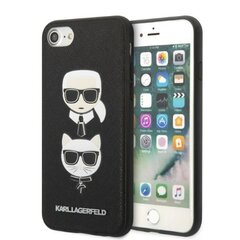 Karl Lagerfeld KLHCI8SAKICKCBK iPhone 7|8 | SE 2020 | SE 2022 czarny|black hardcase Saffiano Karl&Choupette Head цена и информация | Чехлы для телефонов | 220.lv