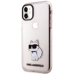 Karl Lagerfeld KLHCN61HNCHTCP iPhone 11 | Xr 6,1" różowy|pink hardcase Ikonik Choupette cena un informācija | Telefonu vāciņi, maciņi | 220.lv