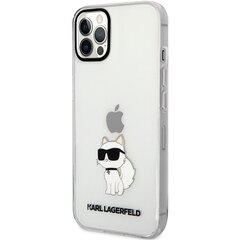 Karl Lagerfeld KLHCP12MHNCHTCT iPhone 12 |12 Pro 6,1" transparent hardcase Ikonik Choupette цена и информация | Чехлы для телефонов | 220.lv