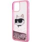 Karl Lagerfeld KLHCP12MLNCHCP iPhone 12| 12 Pro 6,1" różowy|pink hardcase Glitter Choupette Head cena un informācija | Telefonu vāciņi, maciņi | 220.lv