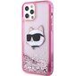 Karl Lagerfeld KLHCP12MLNCHCP iPhone 12| 12 Pro 6,1" różowy|pink hardcase Glitter Choupette Head cena un informācija | Telefonu vāciņi, maciņi | 220.lv