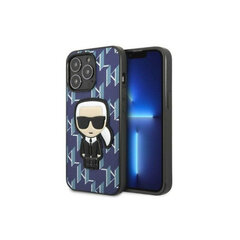 Karl Lagerfeld KLHCP13LPMNIKBL iPhone 13 Pro | 13 6,1" hardcase niebieski|blue Monogram Ikonik Patch цена и информация | Чехлы для телефонов | 220.lv