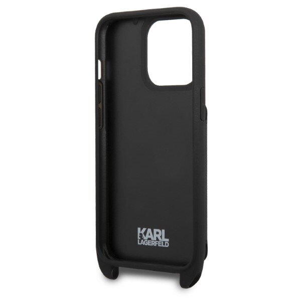 Karl Lagerfeld KLHCP13LSAKHPK iPhone 13 Pro | 13 6,1" hardcase Saffiano Metal Karl Head цена и информация | Telefonu vāciņi, maciņi | 220.lv