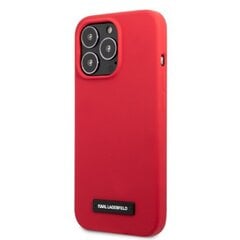 Karl Lagerfeld KLHCP13LSLMP1R iPhone 13 Pro | 13 6,1" hardcase czerwony|red Silicone Plaque cena un informācija | Telefonu vāciņi, maciņi | 220.lv