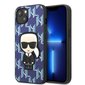 Karl Lagerfeld KLHCP13SPMNIKBL iPhone 13 mini 5,4" hardcase niebieski|blue Monogram Ikonik Patch цена и информация | Telefonu vāciņi, maciņi | 220.lv