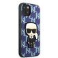 Karl Lagerfeld KLHCP13SPMNIKBL iPhone 13 mini 5,4" hardcase niebieski|blue Monogram Ikonik Patch цена и информация | Telefonu vāciņi, maciņi | 220.lv