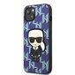 Karl Lagerfeld KLHCP13SPMNIKBL iPhone 13 mini 5,4" hardcase niebieski|blue Monogram Ikonik Patch цена и информация | Telefonu vāciņi, maciņi | 220.lv