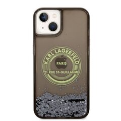 Karl Lagerfeld KLHCP14MLCRSGRK iPhone 14 Plus 6,7" czarny|black hardcase Liquid Glitter RSG cena un informācija | Telefonu vāciņi, maciņi | 220.lv