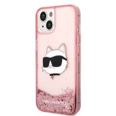 Karl Lagerfeld KLHCP14MLNCHCP iPhone 14 Plus 6,7" różowy|pink hardcase Glitter Choupette Head цена и информация | Чехлы для телефонов | 220.lv