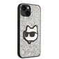 Karl Lagerfeld KLHCP14SG2CPS iPhone 14 6,1" srebrny|silver hardcase Glitter Choupette Patch цена и информация | Telefonu vāciņi, maciņi | 220.lv