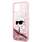 Karl Lagerfeld KLHCP14SLNKHCP iPhone 14 6,1" różowy|pink hardcase Glitter Karl Head cena un informācija | Telefonu vāciņi, maciņi | 220.lv