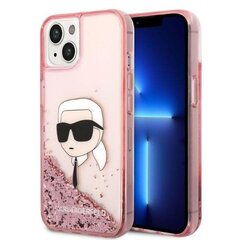 Karl Lagerfeld KLHCP14SLNKHCP iPhone 14 6,1" różowy|pink hardcase Glitter Karl Head цена и информация | Чехлы для телефонов | 220.lv