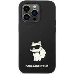 Karl Lagerfeld KLHMP14LSNCHBCK iPhone 14 Pro 6,1" hardcase czarny|black Silicone Choupette MagSafe цена и информация | Чехлы для телефонов | 220.lv