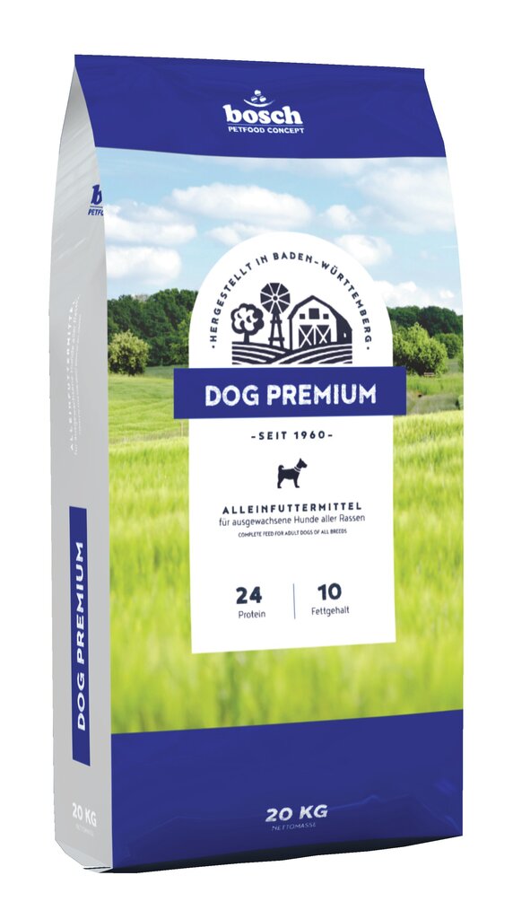 Bosch Petfood Dog-Premium 20kg цена и информация | Sausā barība suņiem | 220.lv