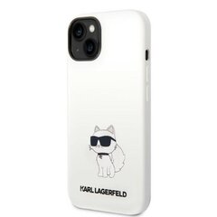 Karl Lagerfeld KLHMP14MSNCHBCH iPhone 14 Plus 6,7" hardcase biały|white Silicone Choupette MagSafe цена и информация | Чехлы для телефонов | 220.lv