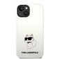 Karl Lagerfeld KLHMP14MSNCHBCH iPhone 14 Plus 6,7" hardcase biały|white Silicone Choupette MagSafe cena un informācija | Telefonu vāciņi, maciņi | 220.lv