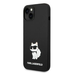Karl Lagerfeld KLHMP14MSNCHBCK iPhone 14 Plus 6,7" hardcase czarny|black Silicone Choupette MagSafe cena un informācija | Telefonu vāciņi, maciņi | 220.lv