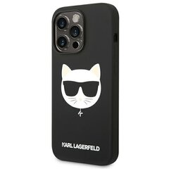 Karl Lagerfeld KLHMP14XSLCHBK iPhone 14 Pro Max 6,7" hardcase czarny|black Silicone Choupette Head Magsafe цена и информация | Чехлы для телефонов | 220.lv