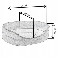 Gulta suņiem un kaķiem, Superkissen24, STANDARD, L, + FUTRO цена и информация | Лежаки, домики | 220.lv