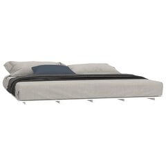 vidaXL gultas rāmis, balts, 200x200 cm, priedes masīvkoks cena un informācija | Gultas | 220.lv