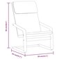 vidaXL atpūtas krēsls ar kājsoliņu, pelēkbrūns audums cena un informācija | Atpūtas krēsli | 220.lv