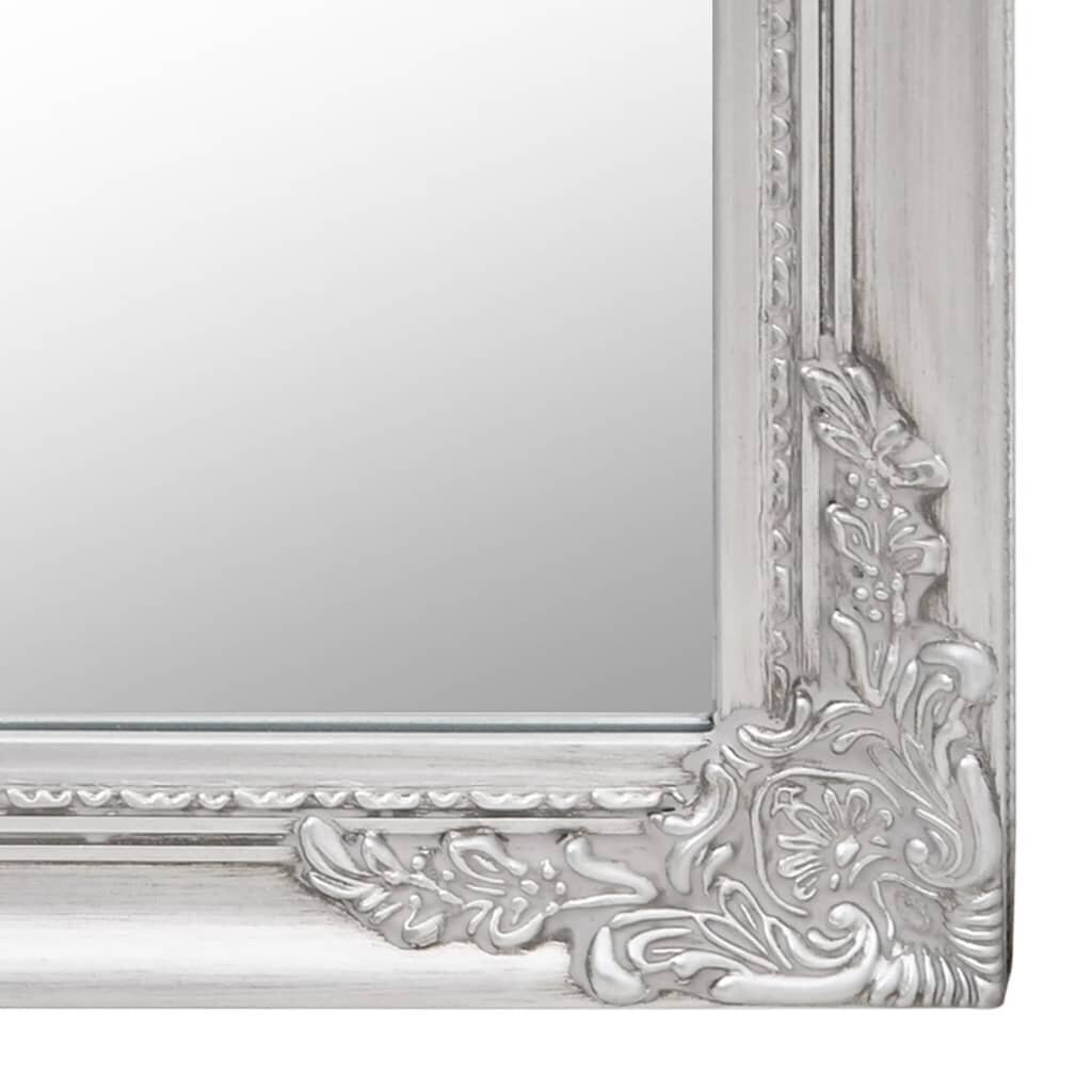 vidaXL grīdas spogulis, 40x160 cm, sudraba krāsā cena un informācija | Spoguļi | 220.lv