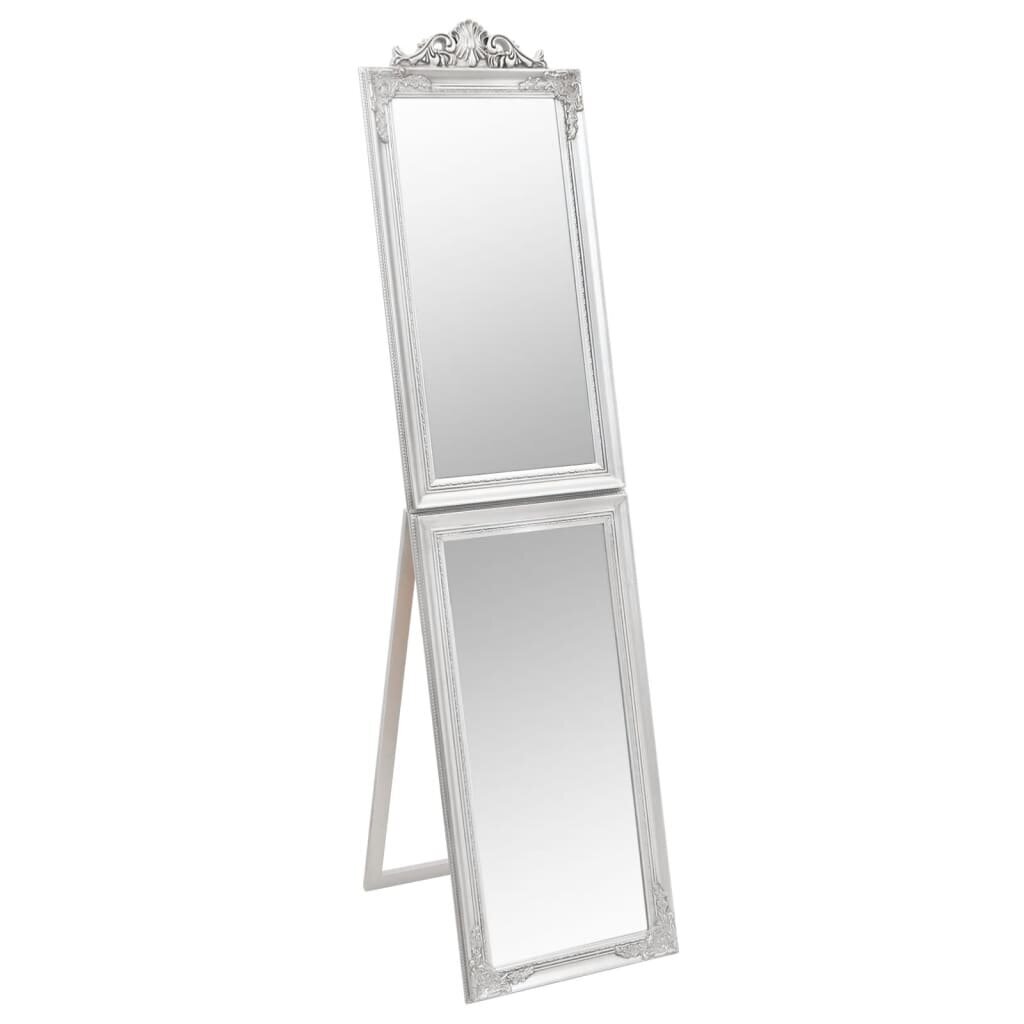 VidaXL grīdas spogulis, 40x160 cm, sudraba krāsā cena | 220.lv