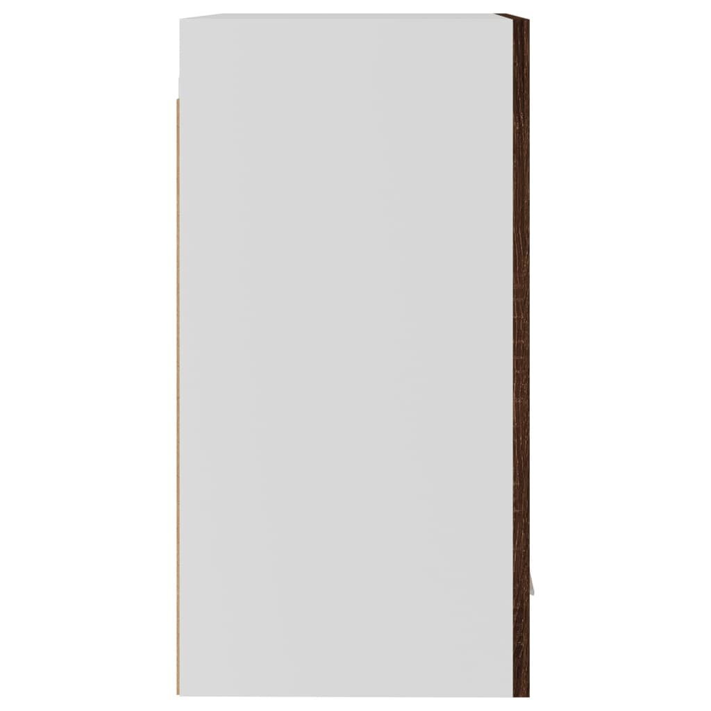 vidaXL sienas skapītis, ozola krāsa, 39,5x31x60 cm, inženierijas koks cena un informācija | Virtuves skapīši | 220.lv