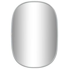 vidaXL sienas spogulis, sudraba krāsā, 50x35 cm cena un informācija | Spoguļi | 220.lv
