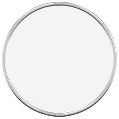 vidaXL sienas spogulis, sudraba krāsā, Ø 20 cm, apaļš cena un informācija | Spoguļi | 220.lv